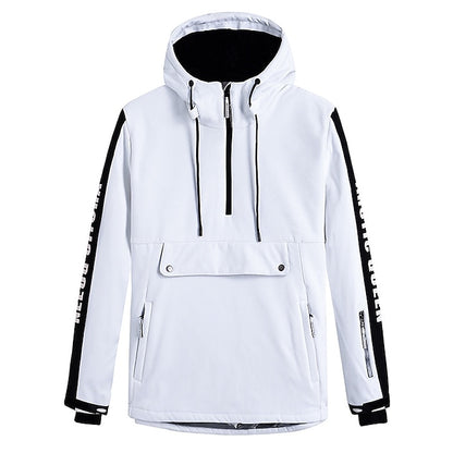Men's Women's Hoodie Jacket Ski Jacket Outdoor Winter Thermal Warm Windproof Breathable Hooded Windbreaker Winter Jacket for Skiing Camping / Hiking Snowboarding Ski
