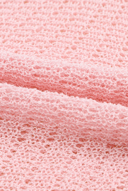 V-Neck Long Sleeve Hooded Sweater with Adjustable Drawstring