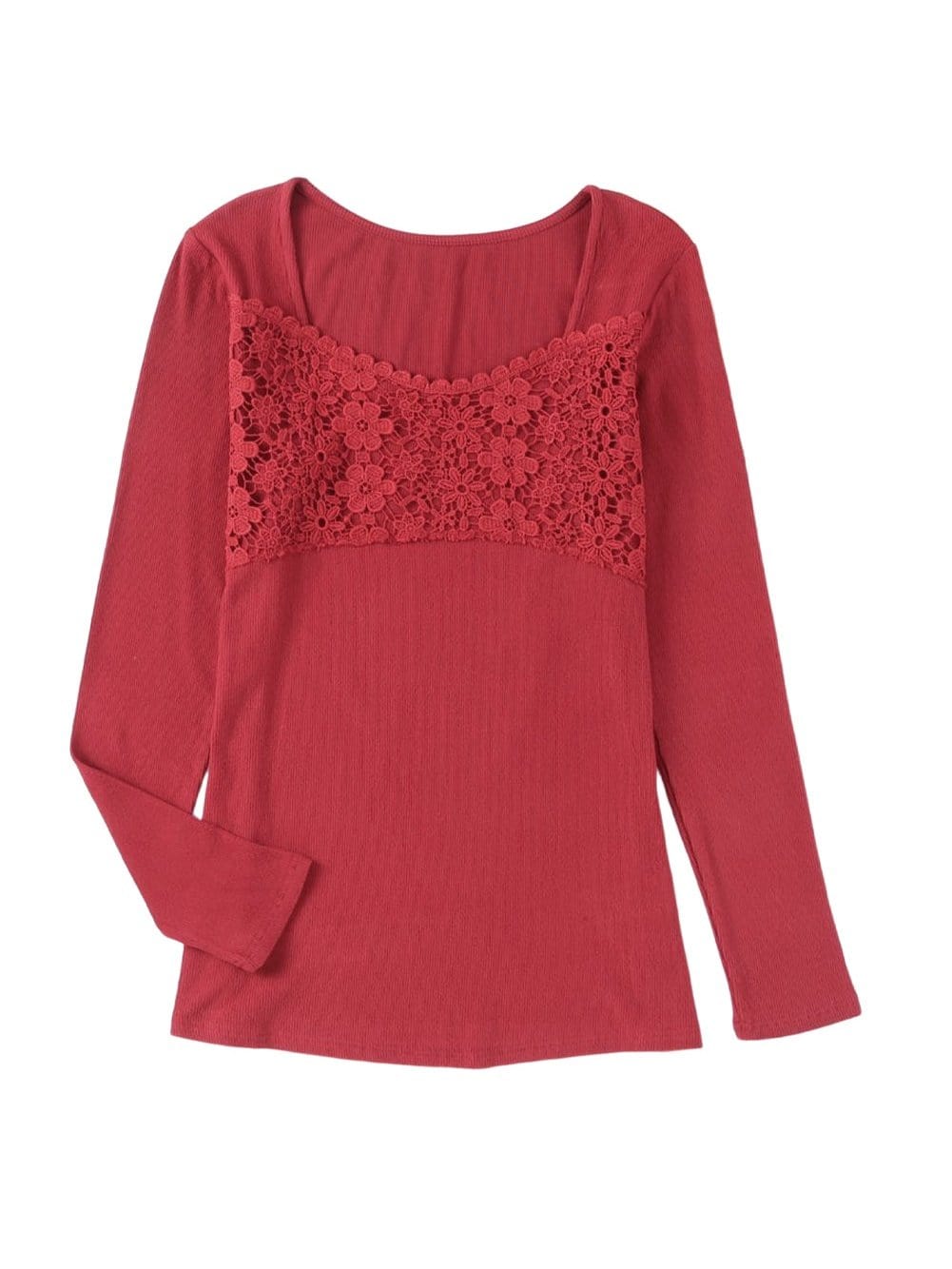 V-Neck Printed Casual Blouse with Long Sleeves