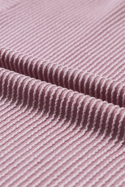 Valerian Corded V Neck Pocket T-shirt with Relaxed Fit