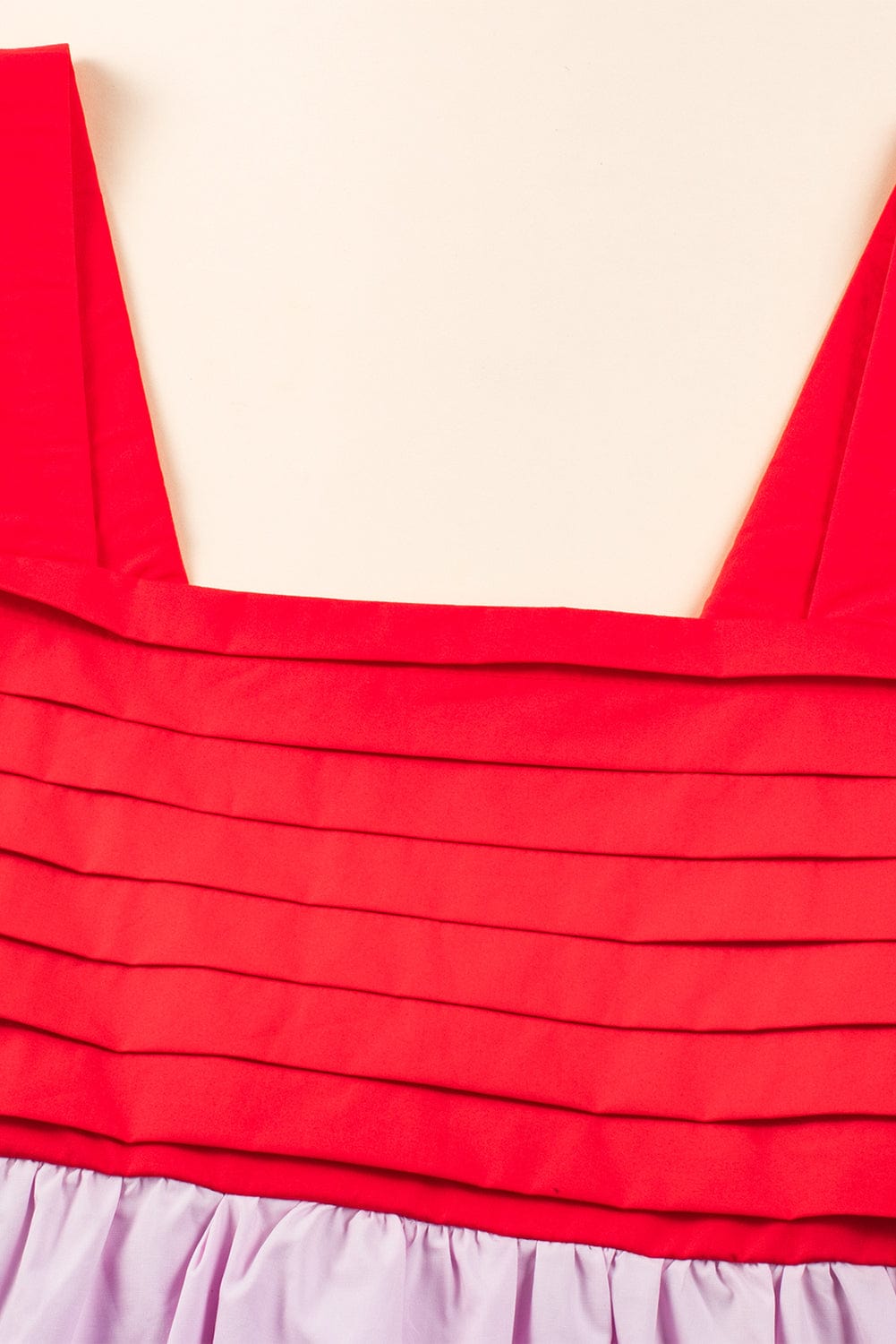 Vibrant Color Block Backless A-Line Summer Dress