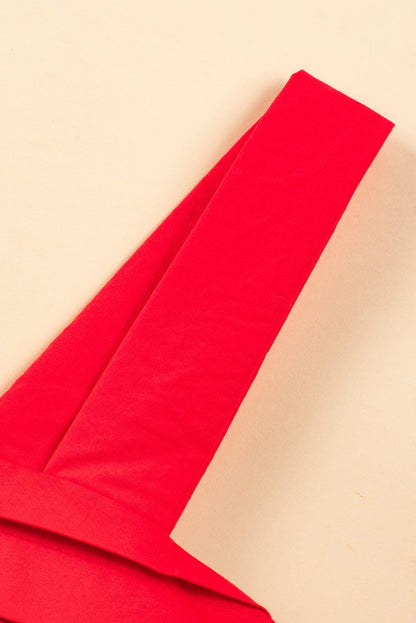 Vibrant Color Block Backless A-Line Summer Dress