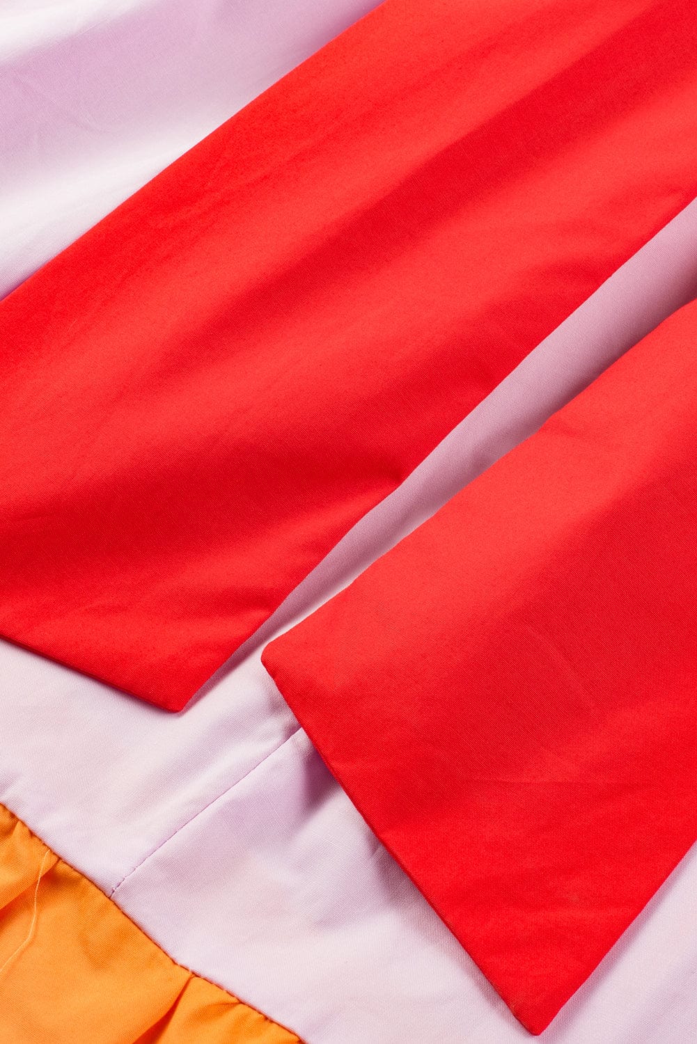 Vibrant Color Block Backless A-Line Summer Dress