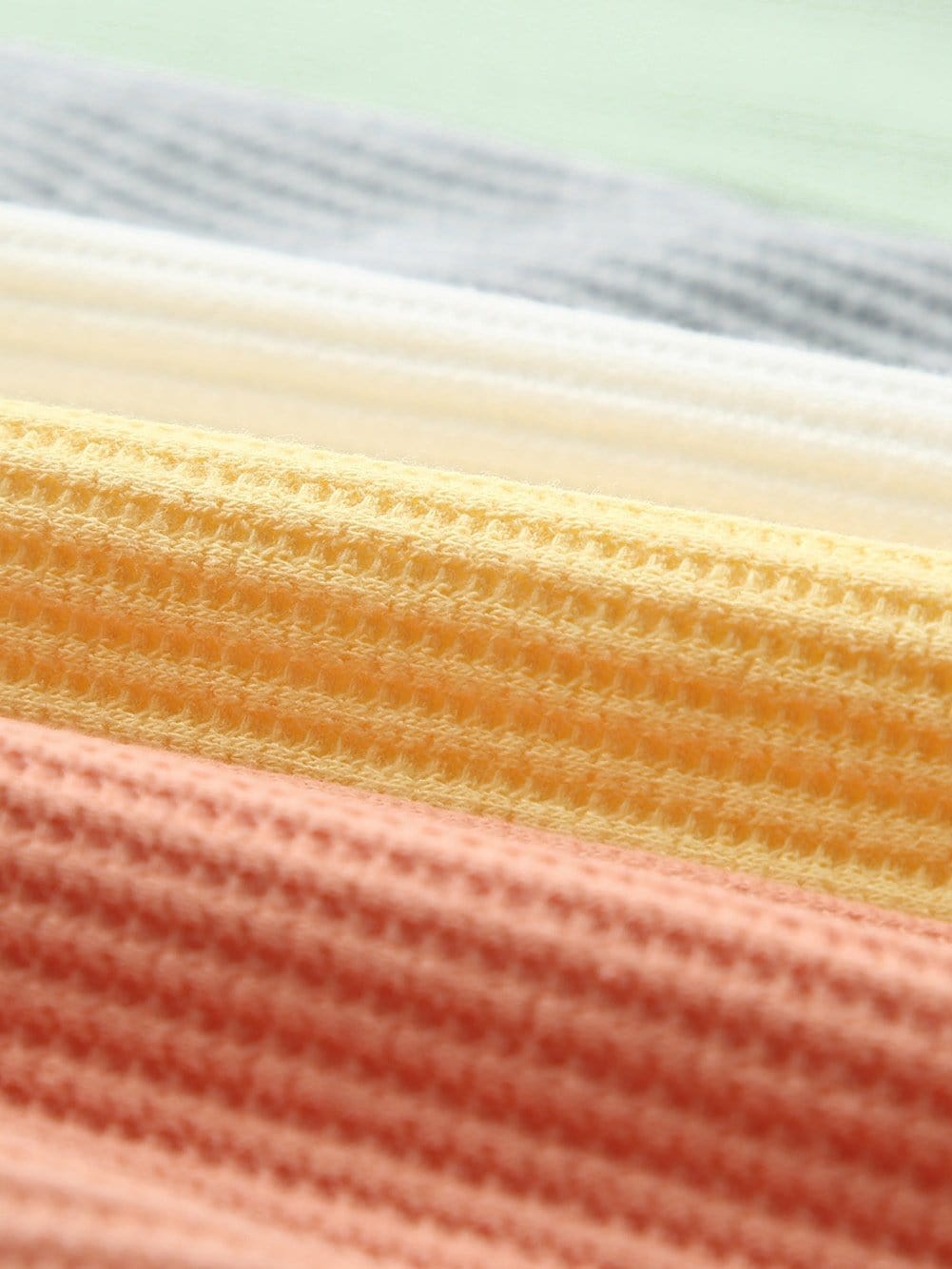 Vibrant Color Block V-Neck Waffle Knit Tank Top