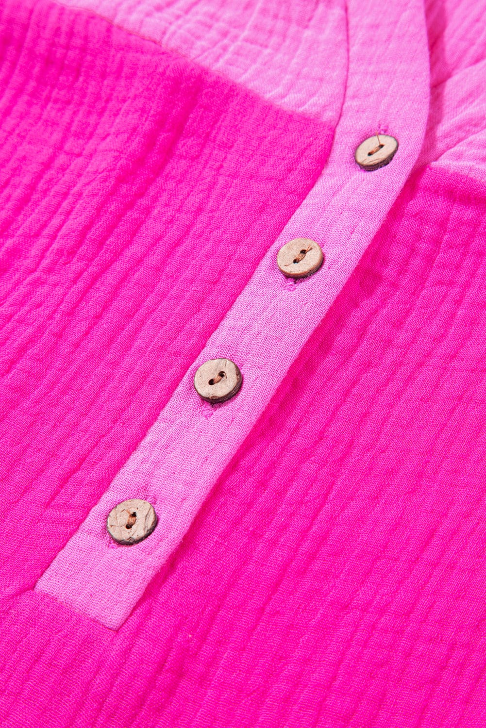 Vibrant Color Panel Ruffle Sleeve Mini Dress