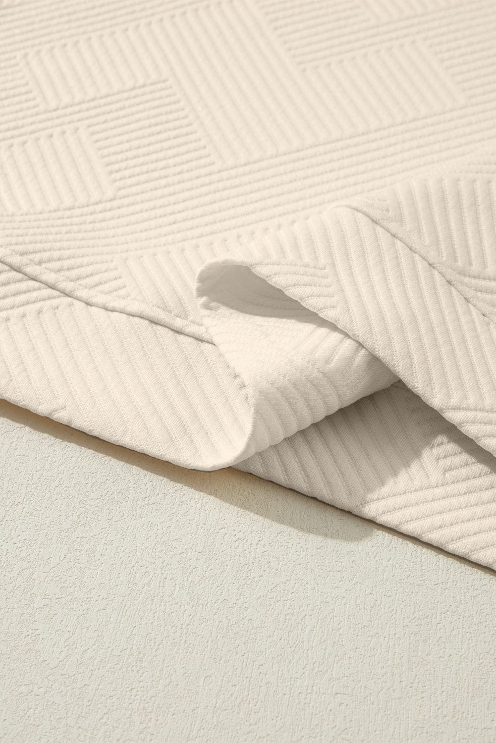 Vibrant Colorblock Textured Two-Piece Set with Long Sleeves