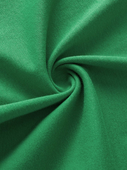 Vibrant Green Embroidered Puff Sleeve Blouse