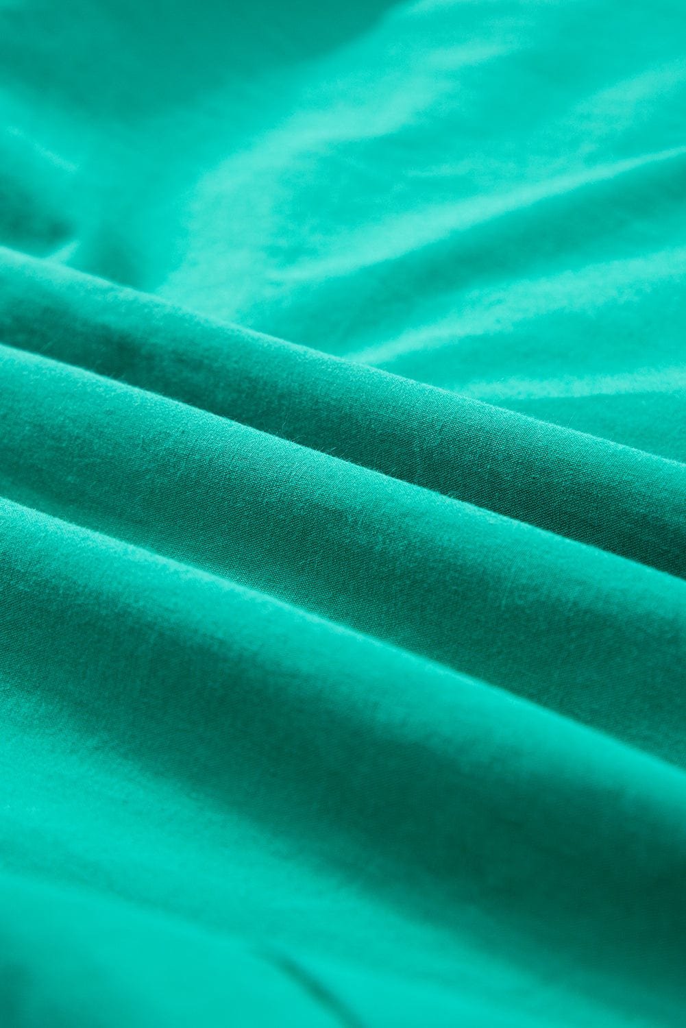 Vibrant Green Ruffle Sleeve Button-Up Mini Dress