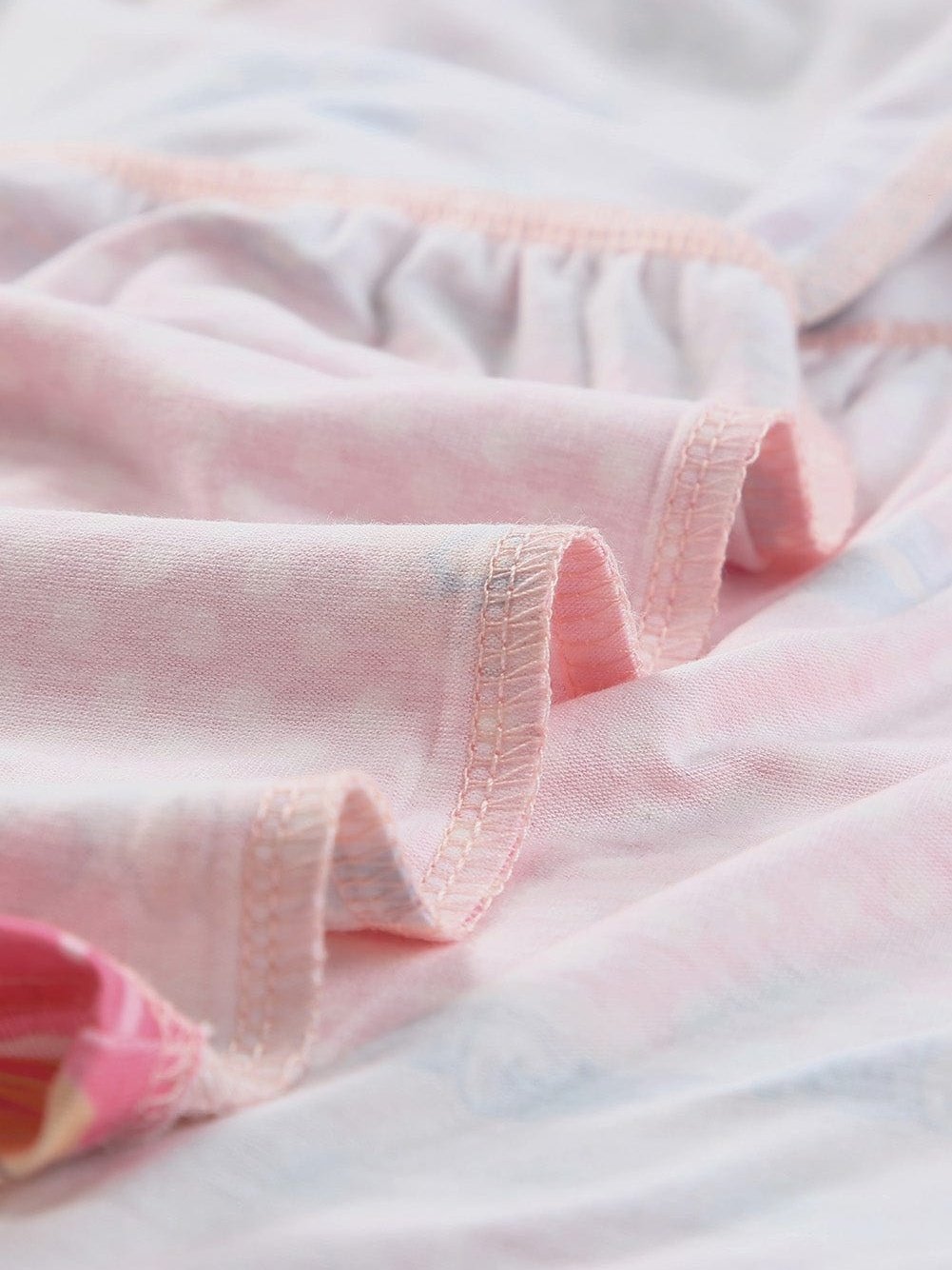 Vibrant Hibiscus Blossom Ruffled Mini Dress