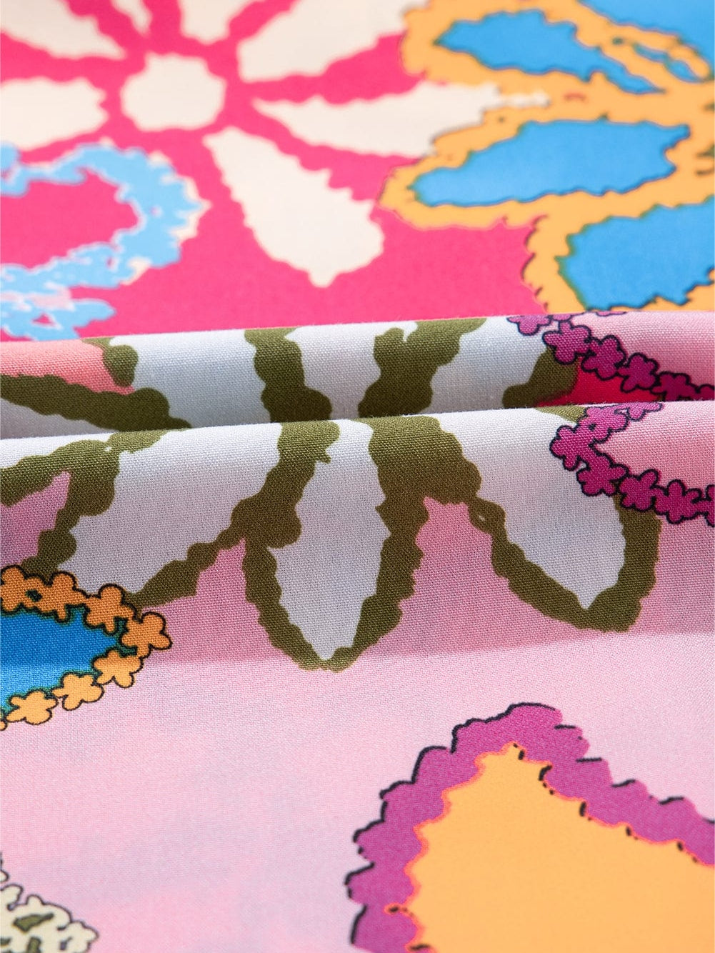 Vibrant Multicolored Floral Ruffle Sleeve Top