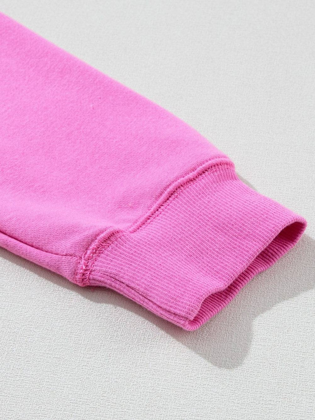 Vibrant Pink MAMA Logo Embossed Cozy Sweatshirt