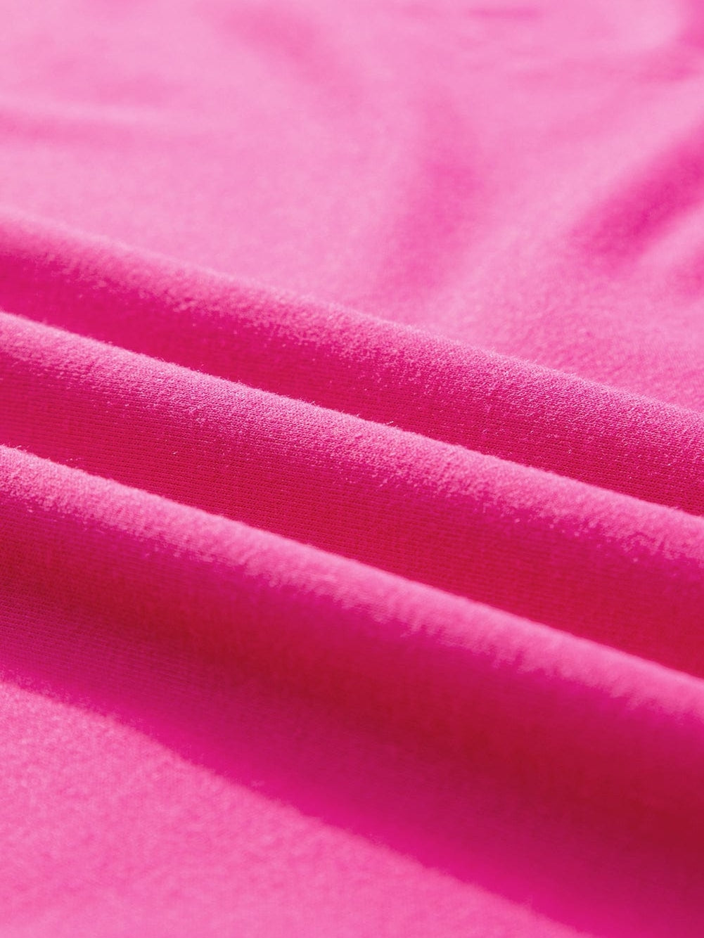 Vibrant Pink Oversized T-shirt with Patched Pocket and Exposed Seam