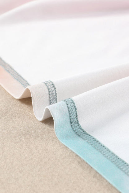 Vibrant Tie Dye Boxy T-Shirt Dress with Side Slits