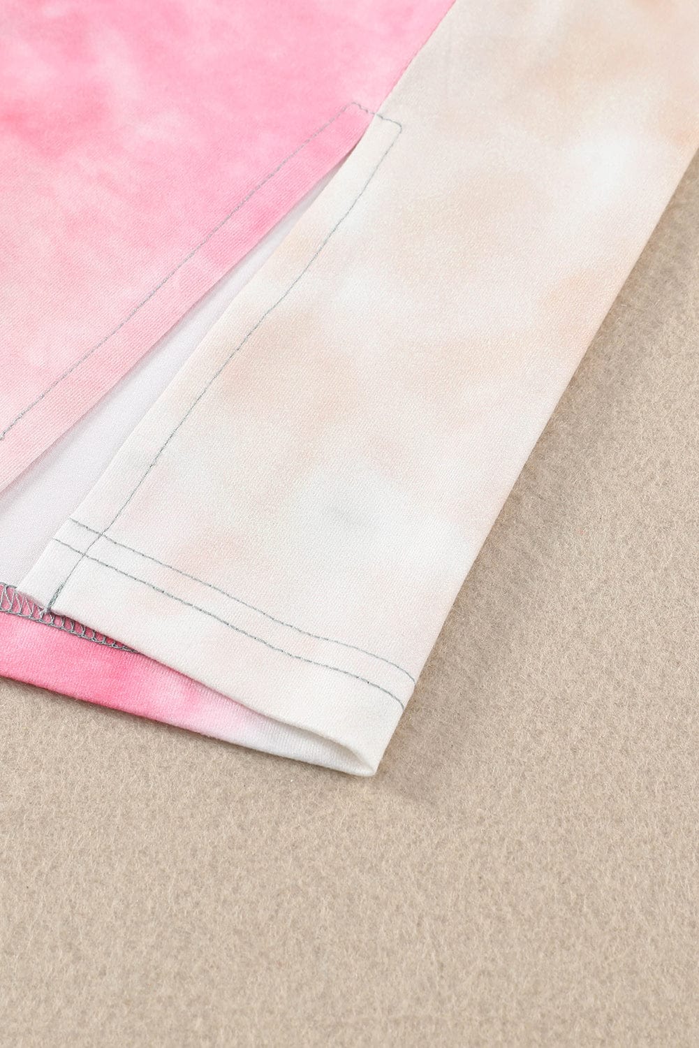 Vibrant Tie Dye Boxy T-Shirt Dress with Side Slits