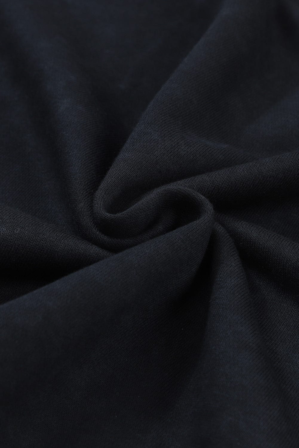 Vintage Blue Drop Shoulder Round Neck Pullover Sweatshirt