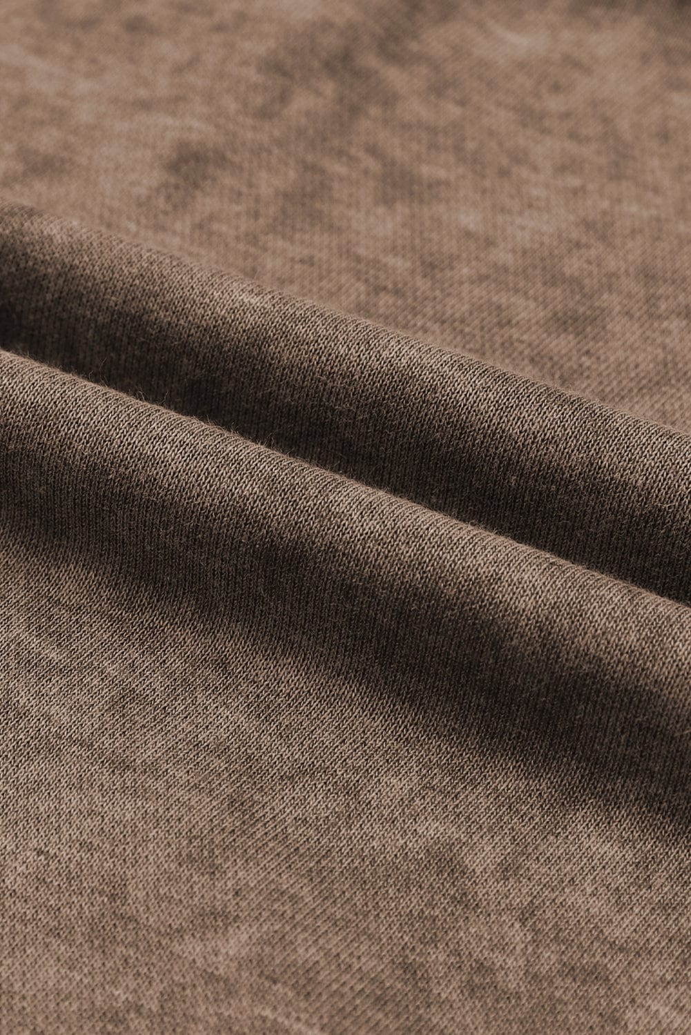 Vintage Brown Drop Shoulder Crew Neck Pullover Sweatshirt