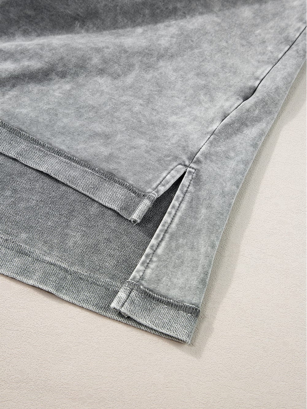 Vintage Mineral Washed Oversized Tee with Exposed Seam Detail