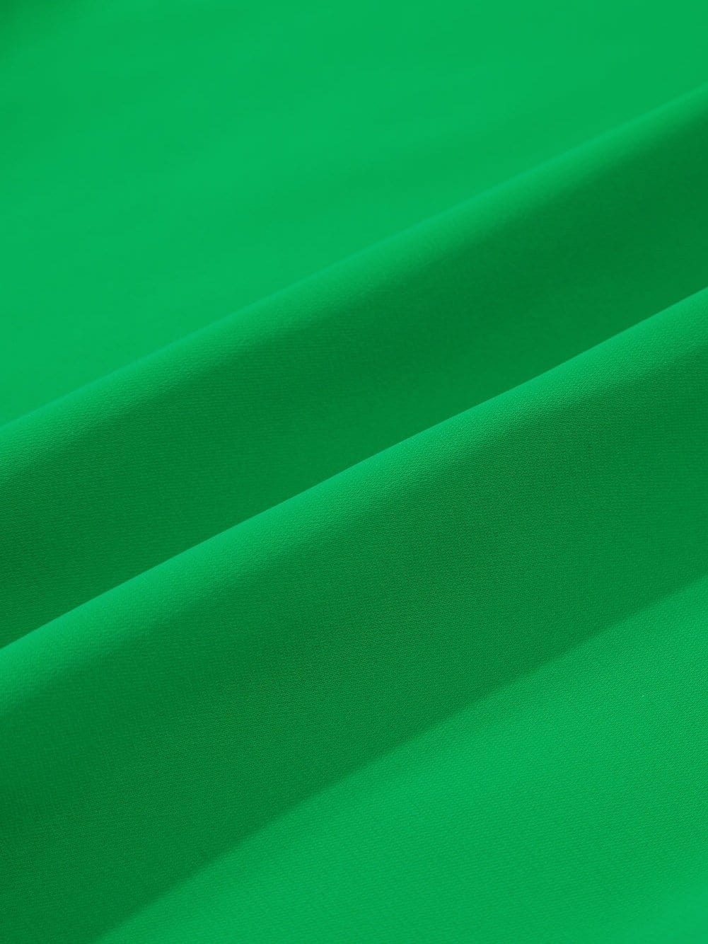 Vivid Lime Split Batwing Sleeve Top with High Neck