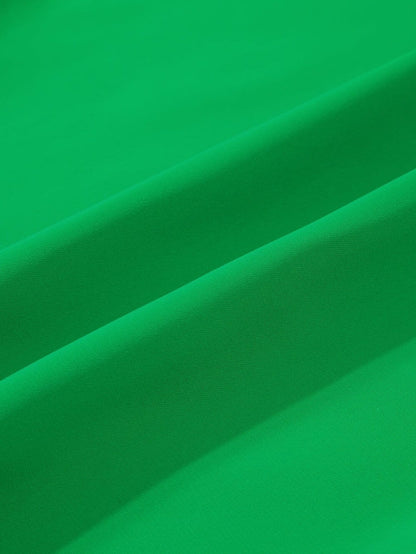 Vivid Lime Split Batwing Sleeve Top with High Neck