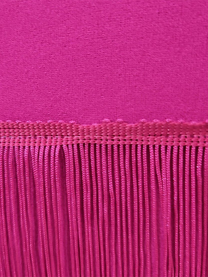 Women's Dress - Semi Formal Party Dress Fringe Dress Midi Dress Pink Long Sleeve Pure Color Tassel Fringe Winter Fall Autumn V Neck Stylish Winter Dress Fall Dress 2023 S M L XL XXL