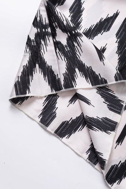 Western Black Aztec Print Maxi Sundress for Summer Vacations