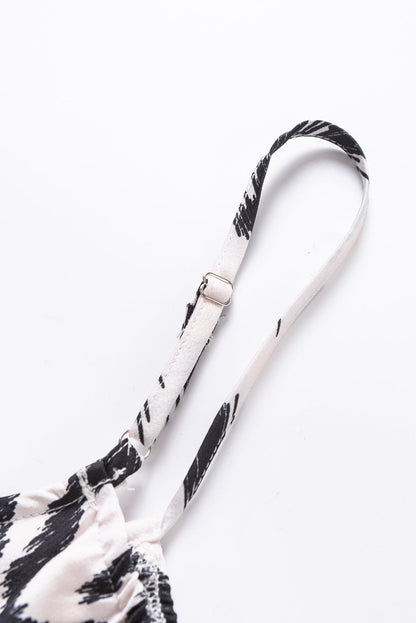 Western Black Aztec Print Maxi Sundress for Summer Vacations