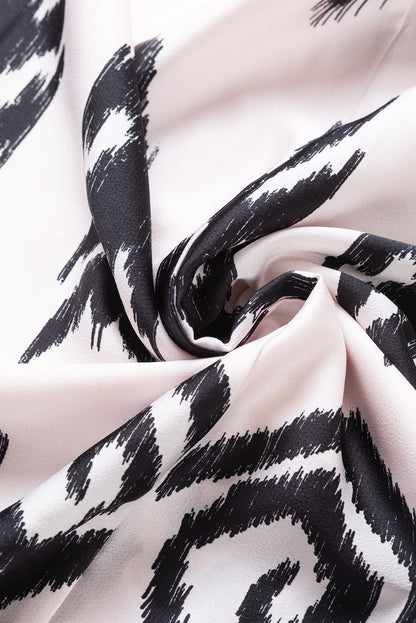 Western Black Aztec Print Maxi Sundress for Summer Vacations