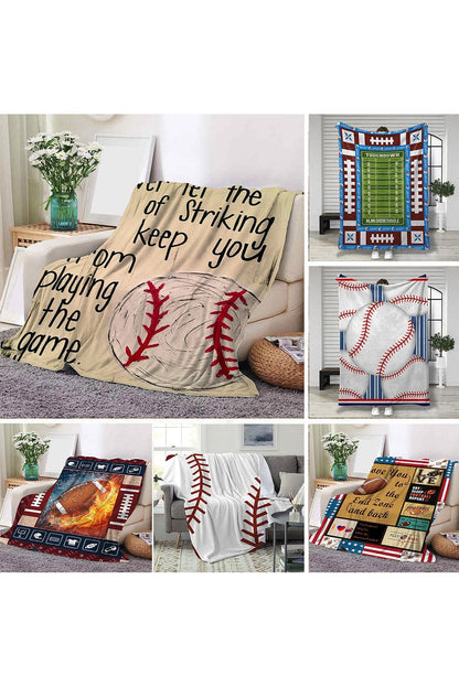 White Ball Game Fashion Fleece Blanket 130*150cm