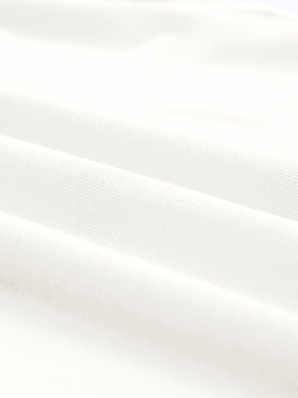 White Classic Round Neck Tee - Breathable Casual Style