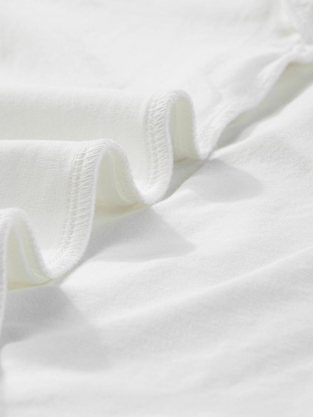 White Leopard Print Drop Shoulder Casual Tee with Round Neck