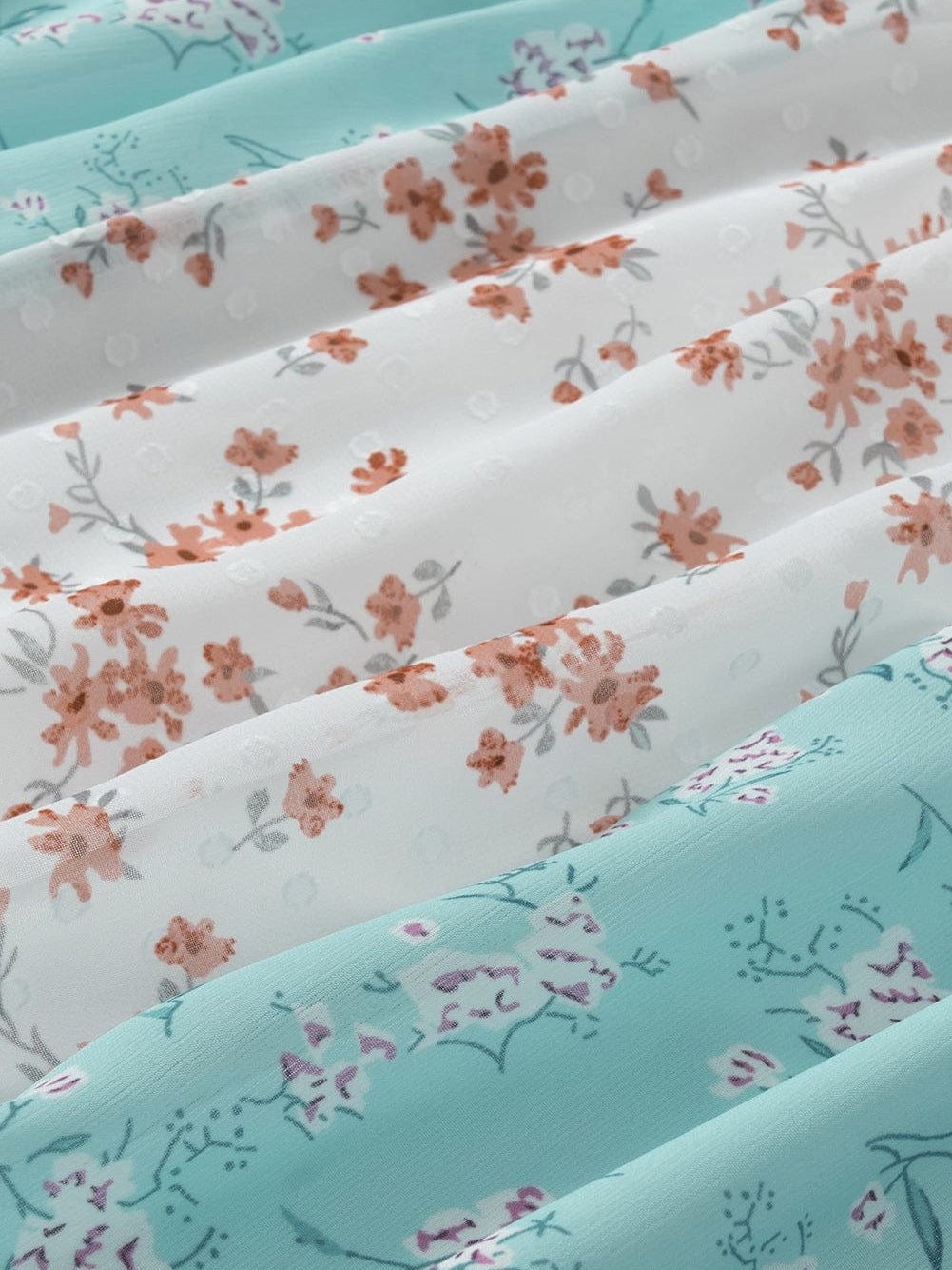 White Multi Floral Print Maxi Skirt