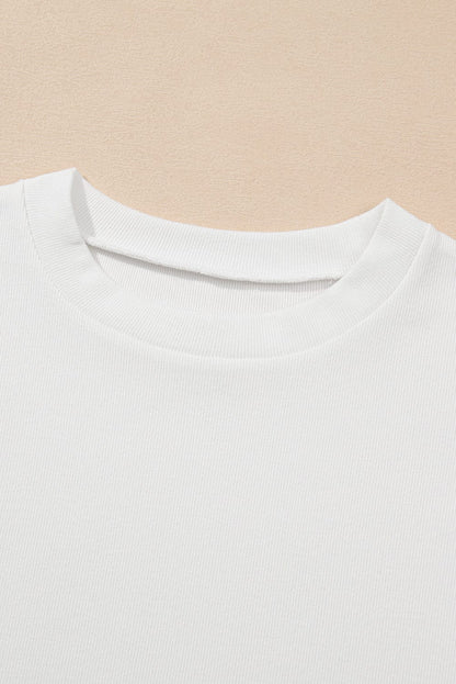 White Ricrac Trim Floral Patchwork Shift Top