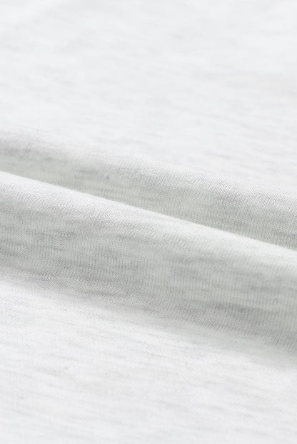 White Ruffle Hem Mini Dress with Puff Sleeves