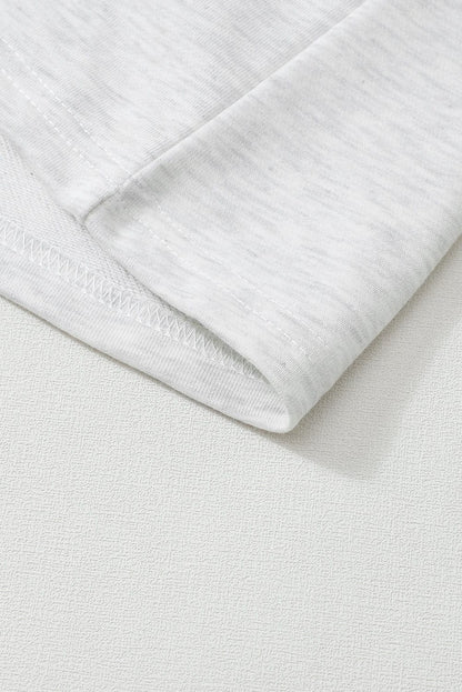 White Ruffle Hem Mini Dress with Puff Sleeves