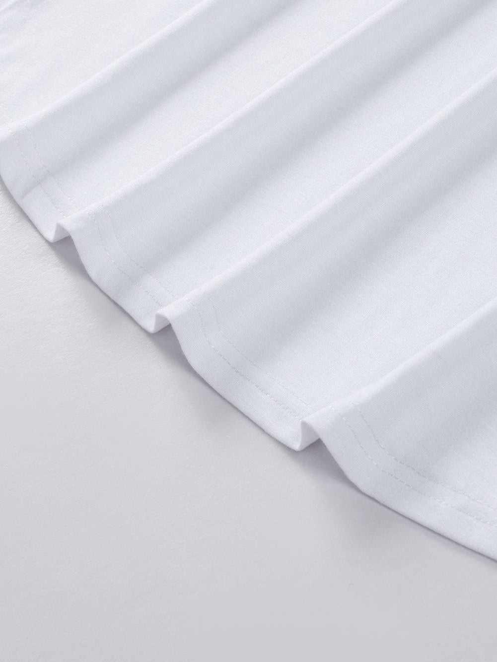 White Sleeveless Sheath Tank Top for Women