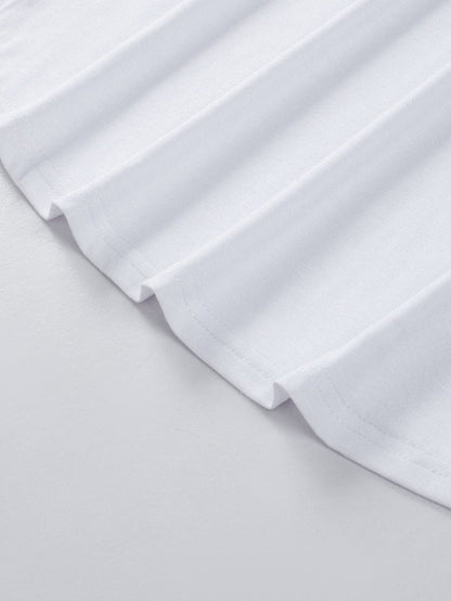 White Sleeveless Sheath Tank Top for Women