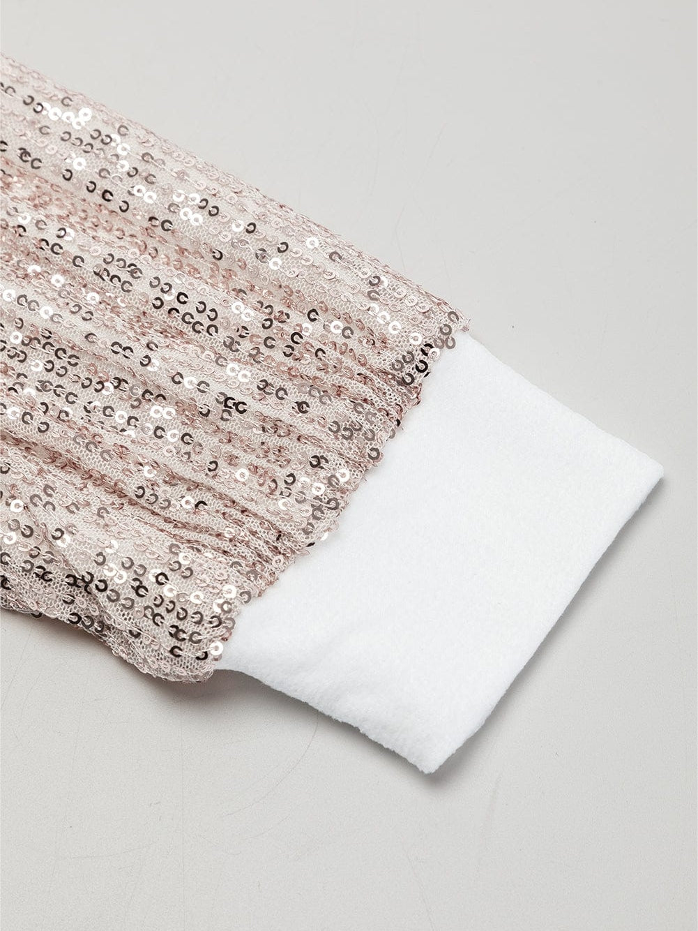 White Sparkle Bubble Sleeve Tiered Shift Dress