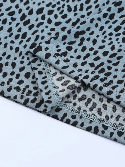 Wild and Neutral Cheetah Print Round Neck T-Shirt