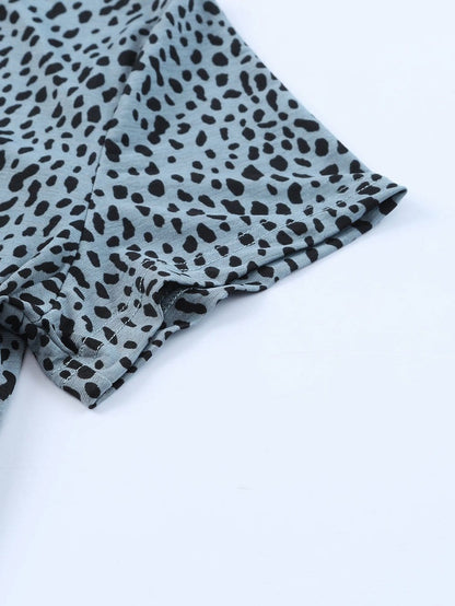 Wild and Neutral Cheetah Print Round Neck T-Shirt