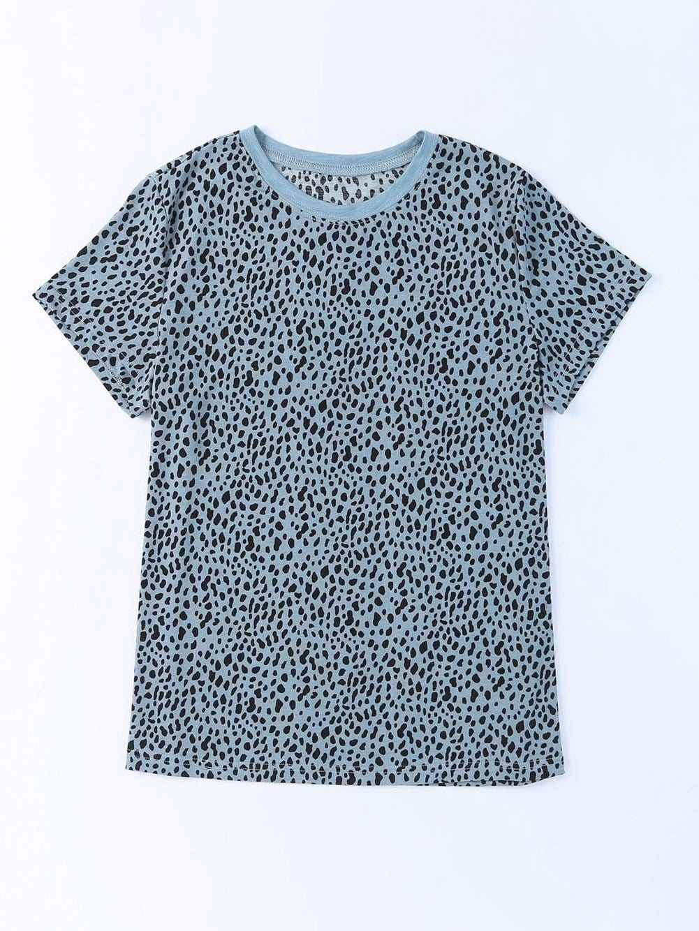 Wild and Neutral Cheetah Print Round Neck T-Shirt