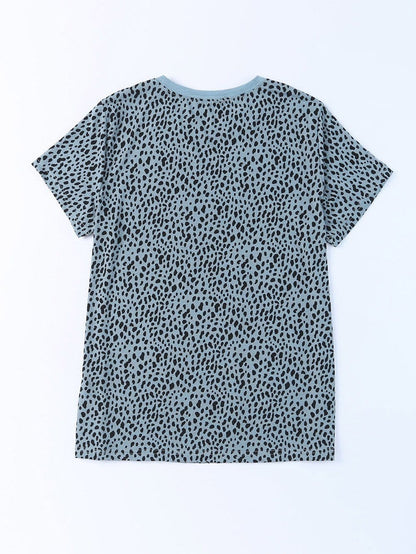 Wild and Neutral Cheetah Print Round Neck T-Shirt