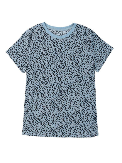 Wild and Neutral Cheetah Print Round Neck T-Shirt