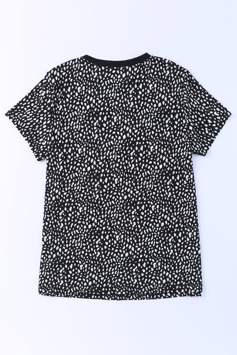 Wild Cheetah Print Crewneck Short Sleeve Tee