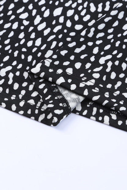 Wild Cheetah Print Crewneck Short Sleeve Tee