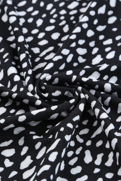 Wild Cheetah Print Crewneck Short Sleeve Tee