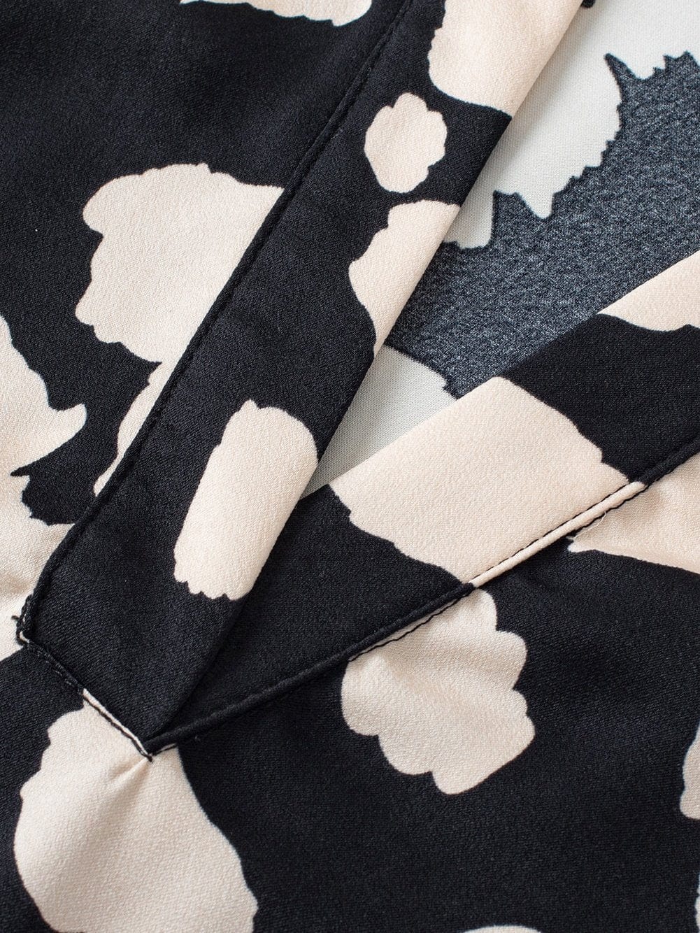 Wild Leopard Flutter Blouse with Split Neck