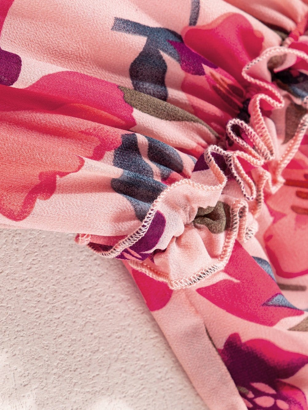 Wild Orchid V-Neck Ruffle Maxi Dress