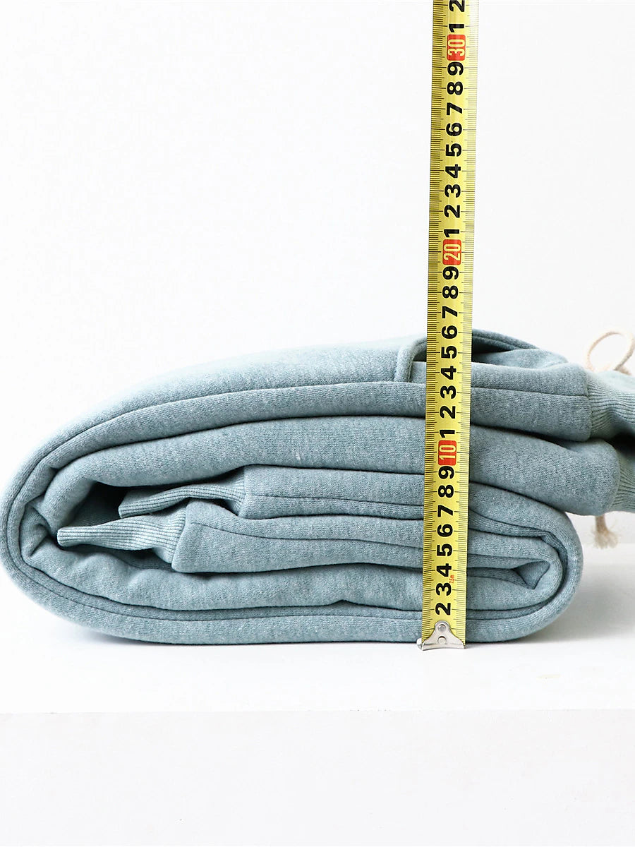 Women's Fleece Pants Cotton Solid Color claret Light Gray Fashion High Waist Full Length Street Daily Fall Winter