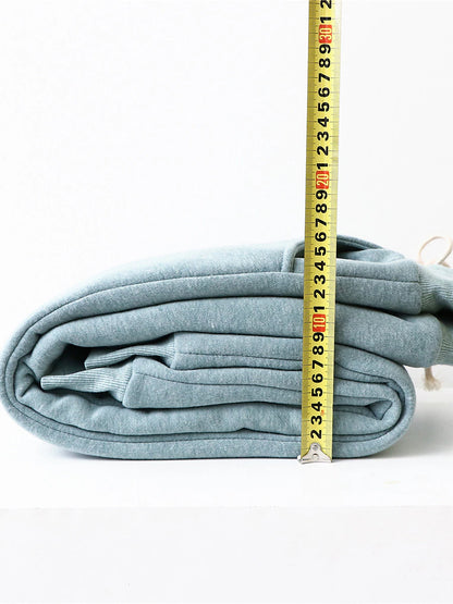 Women's Fleece Pants Cotton Solid Color claret Light Gray Fashion High Waist Full Length Street Daily Fall Winter