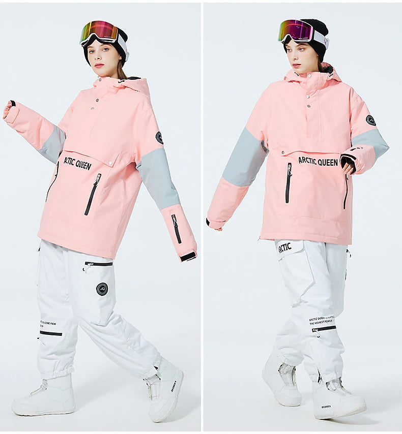 Men's Women's Hoodie Jacket Ski Jacket Outdoor Winter Thermal Warm Waterproof Windproof Breathable Hooded Windbreaker Top for Skiing Camping / Hiking Snowboarding Ski